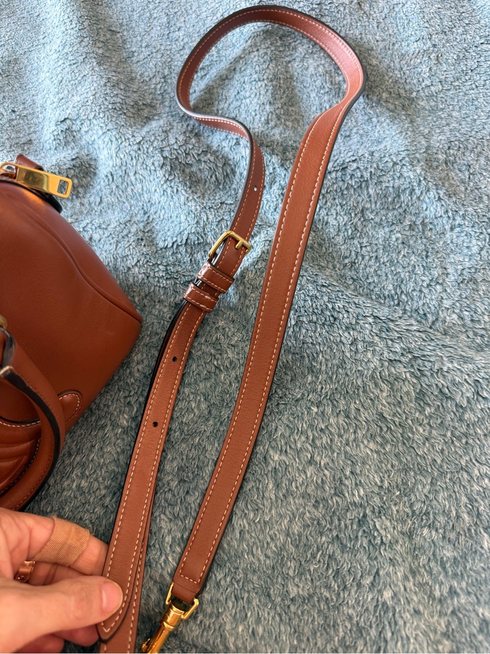 Celine Brown Calfskin Small Boston Triumphe Bag - Picture 14 of 16